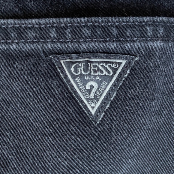 Vintage 80s Guess Jeans Black 28 - Picture 4 of 13